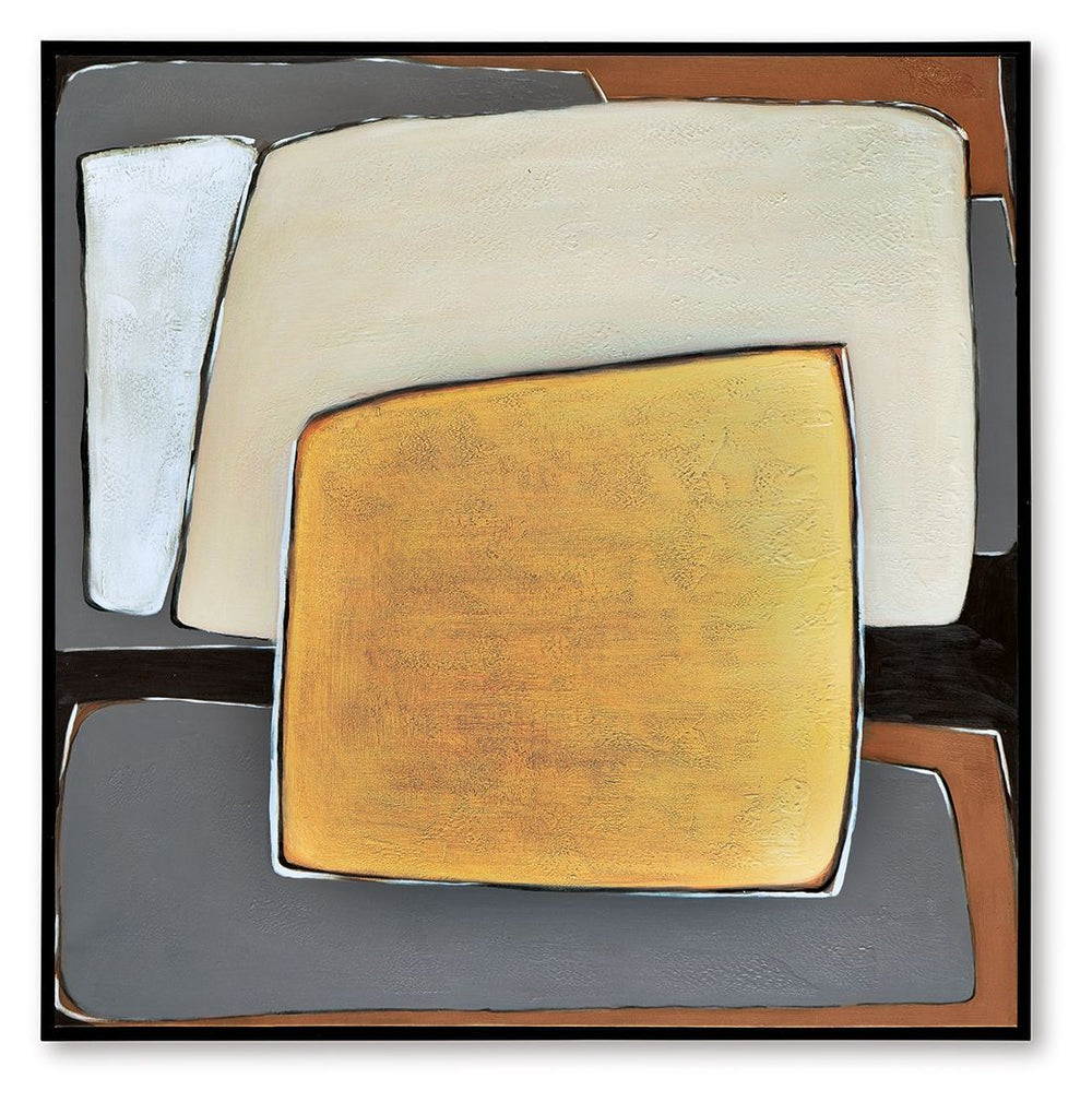 Actman - Arte de pared - Crema / Marrón / Gris