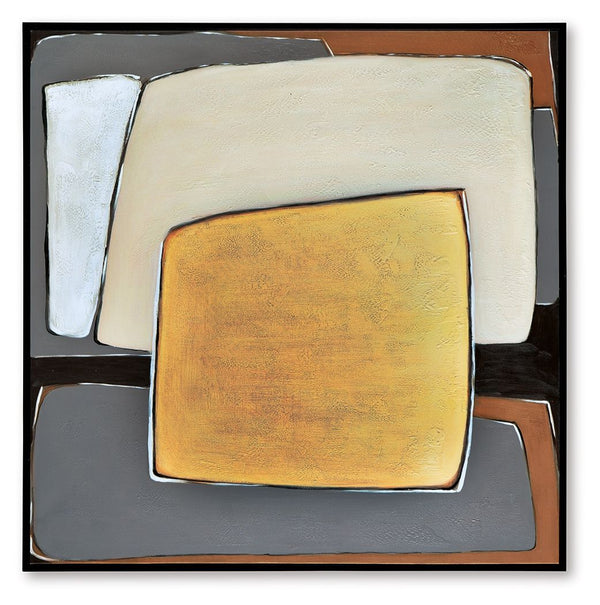 Actman - Arte de pared - Crema / Marrón / Gris