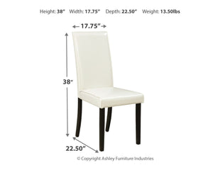 Kimonte - Dining Side Chair #white