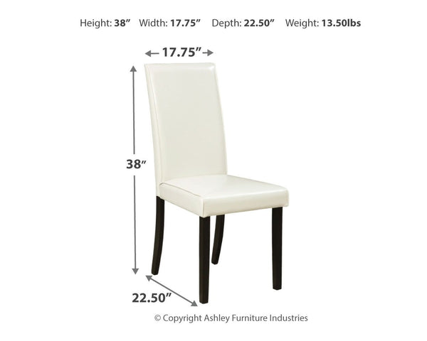 Kimonte - Dining Side Chair #white