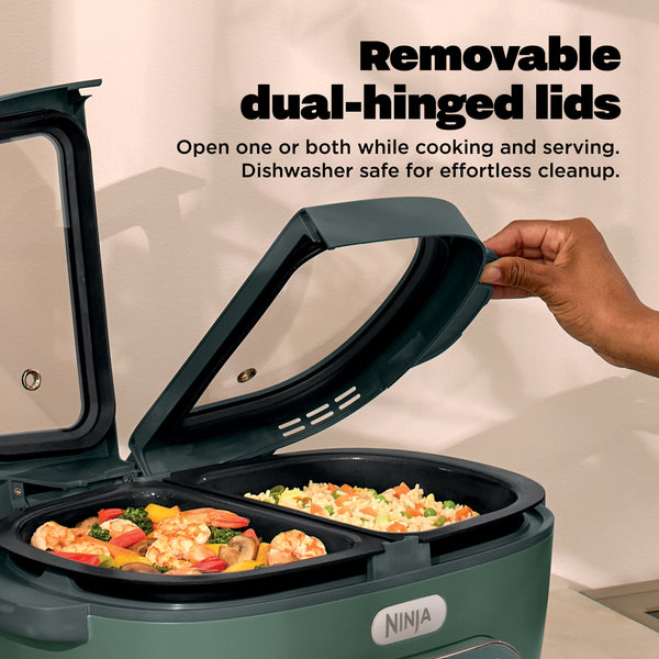 Ninja - MultiPot XL 12-in-1 DualZone Multicooker - Vista Green