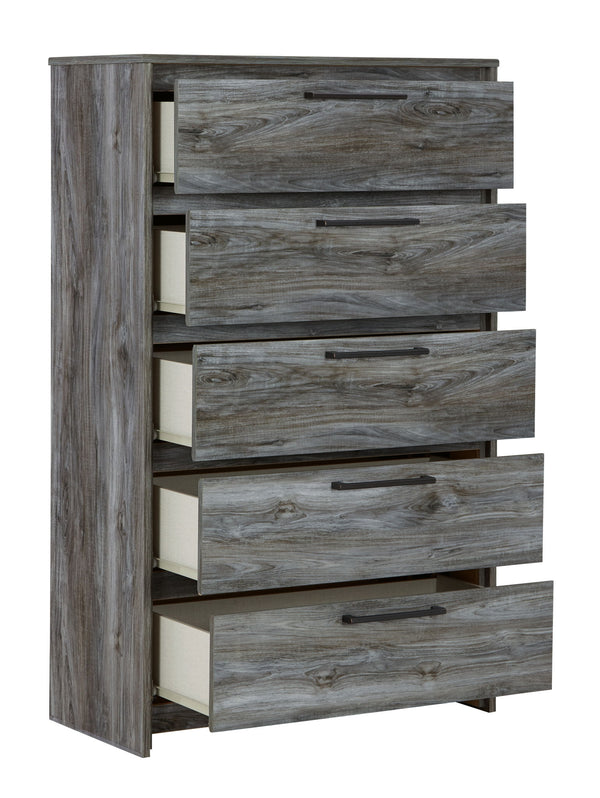 Baystorm - Five Drawer Chest - Gray