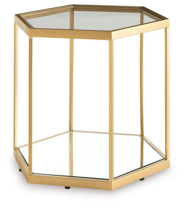 Veerwick - Mesa de centro Accent - Acabado dorado