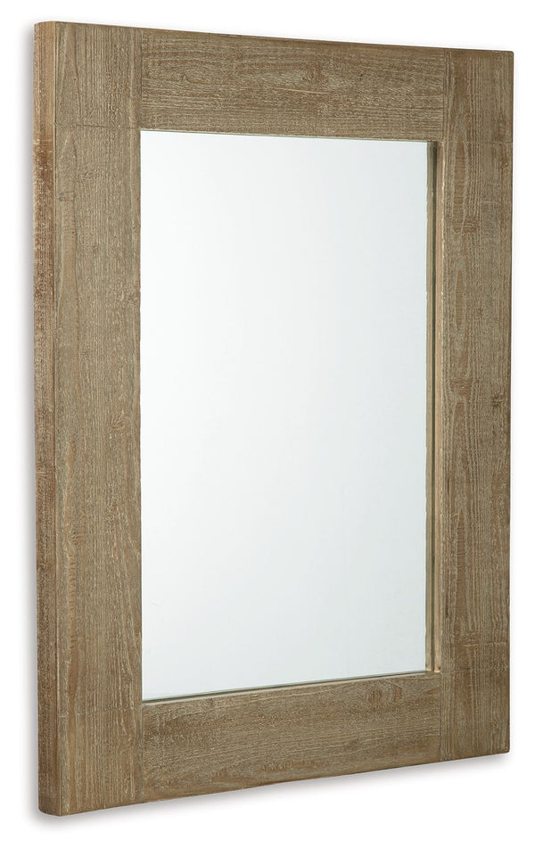 Waltleigh - Accent Mirror - Distressed Brown