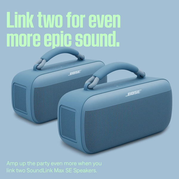Bose - SoundLink Max SE Portable Bluetooth Speaker with Powerful Stereo Sound & Deep Bass - Blue Dusk