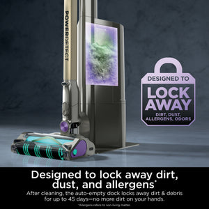 Shark - PowerDetect Clean & Empty Cordless Stick Vacuum & Auto-Empty System with Powerful Suction, Up to 70 min Runtime - Dark Gray