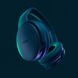 Bose - QuietComfort Wireless Noise Cancelling Over-the-Ear Bluetooth Headphones - Twilight Blue