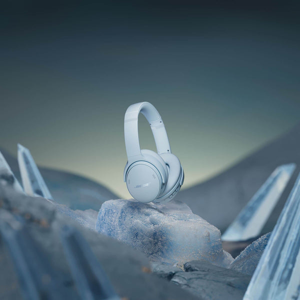 Bose - QuietComfort Wireless Noise Cancelling Over-the-Ear Bluetooth Headphones - Ice Blue