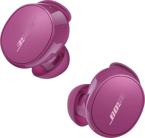 Bose - QuietComfort True Wireless Noise Cancelling In-Ear Earbuds with Customizable Fit - Rosewood Mauve