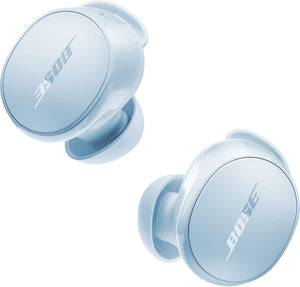 Bose - QuietComfort True Wireless Noise Cancelling In-Ear Earbuds with Customizable Fit - Ice Blue