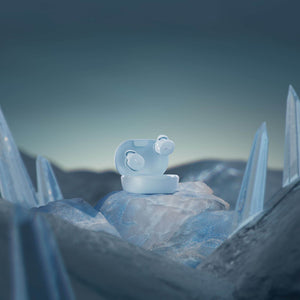 Bose - QuietComfort True Wireless Noise Cancelling In-Ear Earbuds with Customizable Fit - Ice Blue