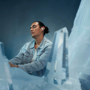 Bose - QuietComfort True Wireless Noise Cancelling In-Ear Earbuds with Customizable Fit - Ice Blue