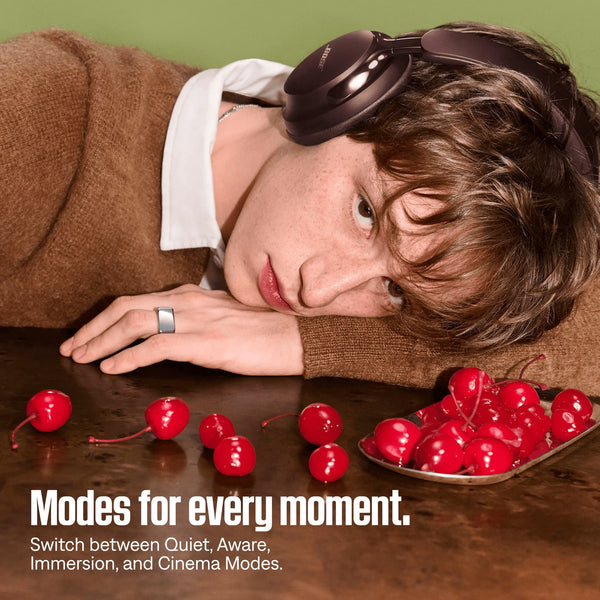 Bose - QuietComfort Ultra Headphones (2nd Gen) Wireless Noise Cancelling Over-Ear Headphones with Immersive Audio - Cherry Chocolate