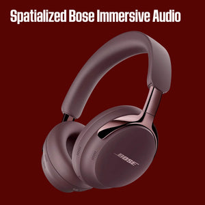 Bose - QuietComfort Ultra Headphones (2nd Gen) Wireless Noise Cancelling Over-Ear Headphones with Immersive Audio - Cherry Chocolate