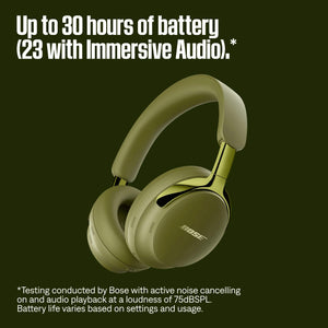 Bose - QuietComfort Ultra Headphones (2nd Gen) Wireless Noise Cancelling Over-Ear Headphones with Immersive Audio - Olive Green