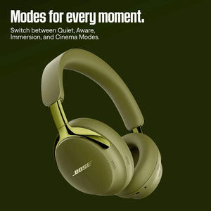 Bose - QuietComfort Ultra Headphones (2nd Gen) Wireless Noise Cancelling Over-Ear Headphones with Immersive Audio - Olive Green