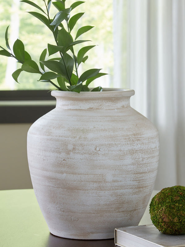 Meadie - 12" Vase #white
