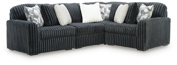 Midnight-Madness - Sectional - Gunmetal #4pc.sectional