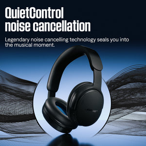 Bose - QuietComfort Headphones (2nd Gen) - Wireless, Over Ear, Active Noise Cancelling, Immersive Audio, USB-C Charging - Black