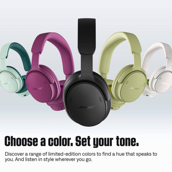 Bose - QuietComfort Headphones (2nd Gen) - Wireless, Over Ear, Active Noise Cancelling, Immersive Audio, USB-C Charging - Hazelnut Taupe