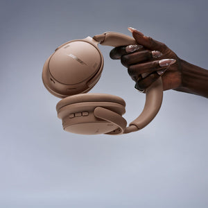 Bose - QuietComfort Headphones (2nd Gen) - Wireless, Over Ear, Active Noise Cancelling, Immersive Audio, USB-C Charging - Hazelnut Taupe