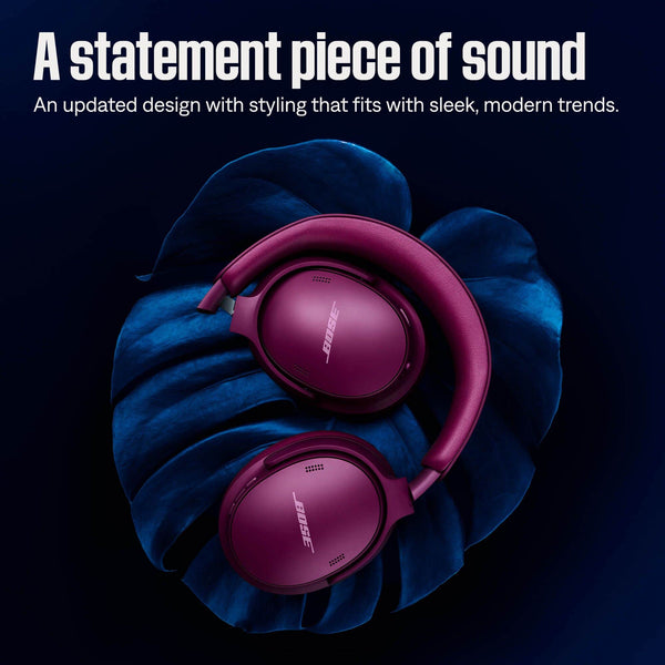 Bose - QuietComfort Headphones (2nd Gen) - Wireless, Over Ear, Active Noise Cancelling, Immersive Audio, USB-C Charging - Rosewood Mauve