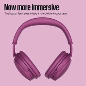 Bose - QuietComfort Headphones (2nd Gen) - Wireless, Over Ear, Active Noise Cancelling, Immersive Audio, USB-C Charging - Rosewood Mauve