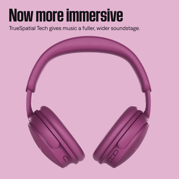 Bose - QuietComfort Headphones (2nd Gen) - Wireless, Over Ear, Active Noise Cancelling, Immersive Audio, USB-C Charging - Rosewood Mauve
