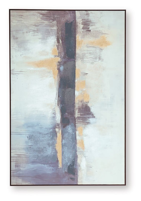 Gatesford - Arte de pared - Azul / Blanco / Canela