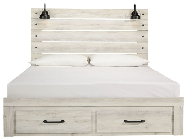 Cambeck - Panel Bed #king #2drawers