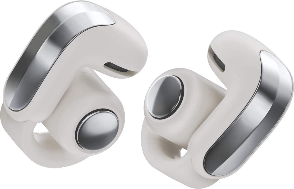 Bose - Ultra Open Earbuds (2nd Gen) - Wireless Bluetooth Open Ear Earbuds with Immersive Audio and Wireless Charging - White Smoke