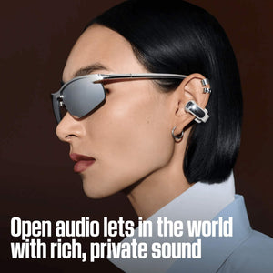 Bose - Ultra Open Earbuds (2nd Gen) - Wireless Bluetooth Open Ear Earbuds with Immersive Audio and Wireless Charging - White Smoke