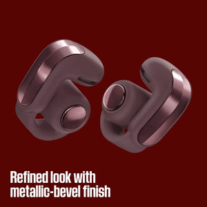 Bose - Ultra Open Earbuds (2nd Gen) - Wireless Bluetooth Open Ear Earbuds with Immersive Audio and Wireless Charging - Cherry Chocolate
