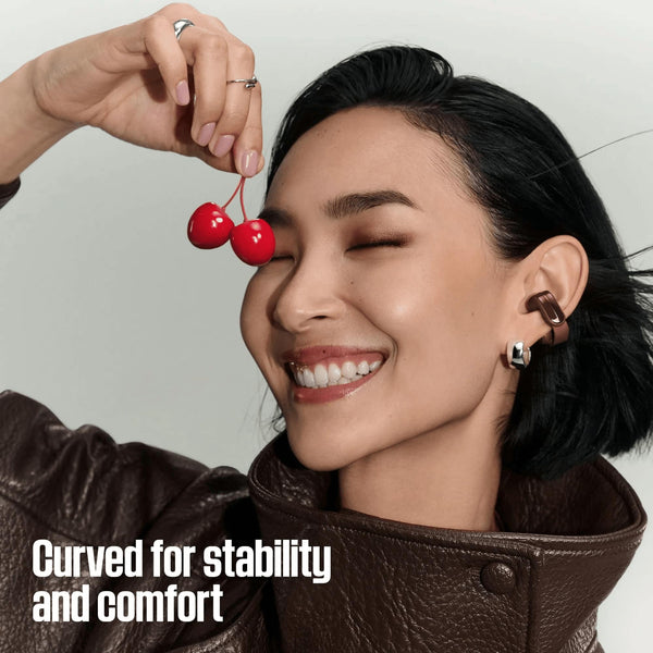 Bose - Ultra Open Earbuds (2nd Gen) - Wireless Bluetooth Open Ear Earbuds with Immersive Audio and Wireless Charging - Cherry Chocolate
