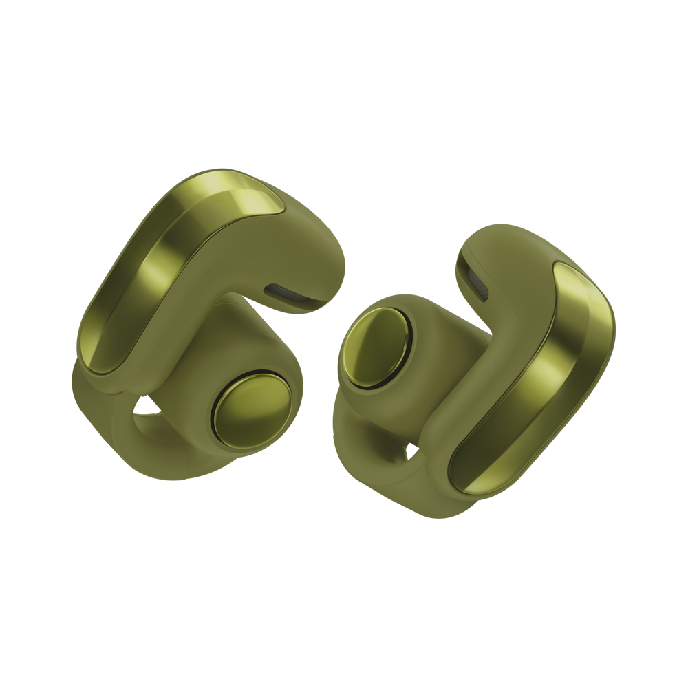 Bose - Ultra Open Earbuds (2nd Gen) - Wireless Bluetooth Open Ear Earbuds with Immersive Audio and Wireless Charging - Olive Green
