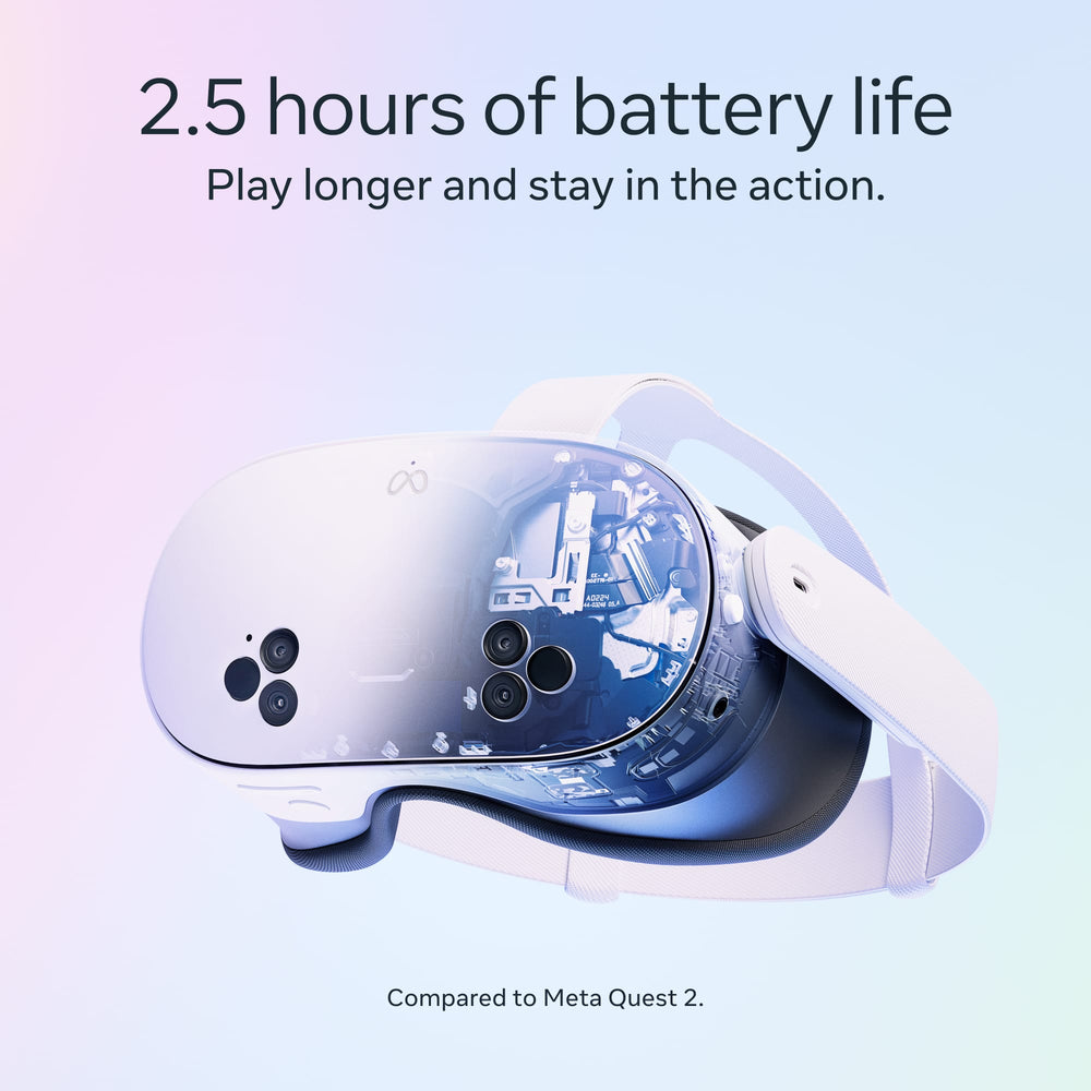 Meta - Quest 3S 256GB | VR Without Wires — Thirty-Three Percent More Memory — 2X Graphical Processing - White