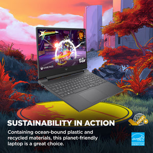 HP - Victus 15.6" 144Hz Full HD Gaming Laptop - AMD Ryzen 7 7445HS 2023 - 16GB Memory - NVIDIA GeForce RTX 4050 - 512GB SSD - Mica Silver