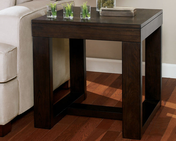 Watson - Square End Table - Dark Brown