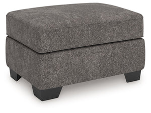 Olten - Ottoman #darkgray #34"wx24"dx19"h