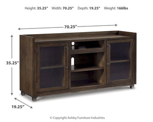Starmore - Mueble de TV XL con opción de chimenea - Marrón