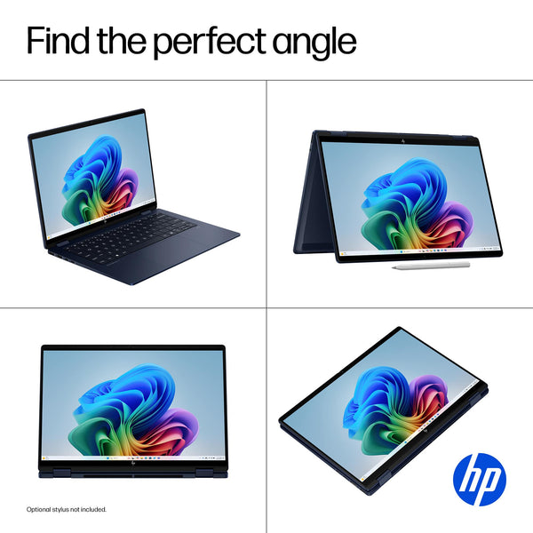 HP - OmniBook X Flip 2-in-1 - Copilot+ PC - 14" 2K Touch-Screen Laptop - Intel Core Ultra 5 226V - 16GB Memory - 512GB SSD - Atmospheric Blue