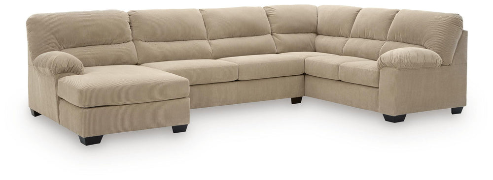 SimpleJoy - 3 Piece Sectional #beige #3pc.lafcornerchaisesectional