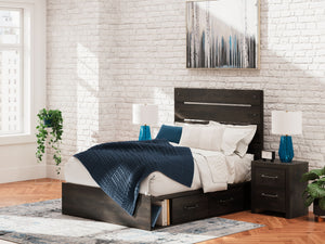 Hollivern - Panel Storage Bed #full