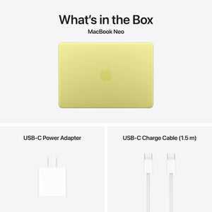 Apple - MacBook Neo 13-inch Laptop - A18 Pro chip with 6‑core CPU and 5‑core GPU - 8GB Memory - 512GB SSD - Citrus