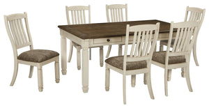 Bolanburg - Rectangular Dining Table Set #7pc.table,6upholsteredsidechairs