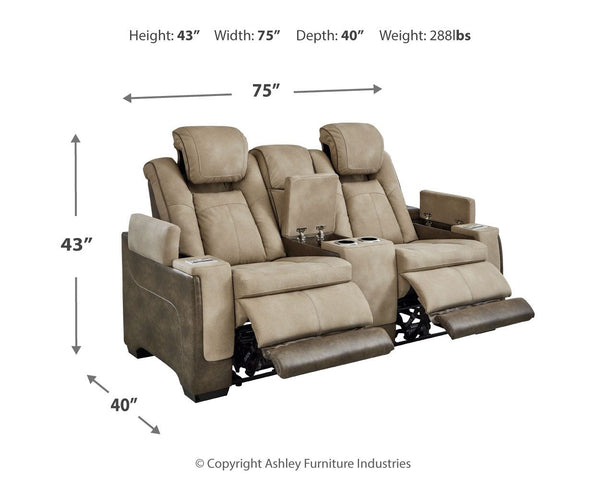 Next-Gen Durapella - Power Reclining Loveseat #beige