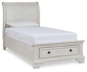 Robbinsdale - Sleigh Bed #twin #2storagedrawers