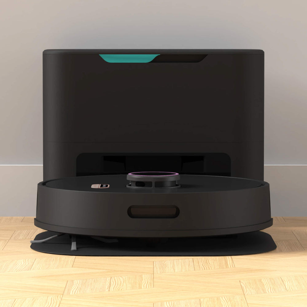 bObsweep - Orb-i Self-Emptying Robot Vacuum Cleaner, with 100-Day Capacity, 5000 pa Suction, & LiDAR Mapping - Blackberry
