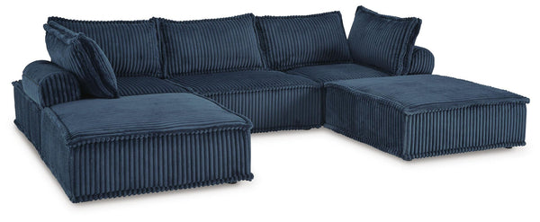 Bales - 5 Piece Sectional #blue