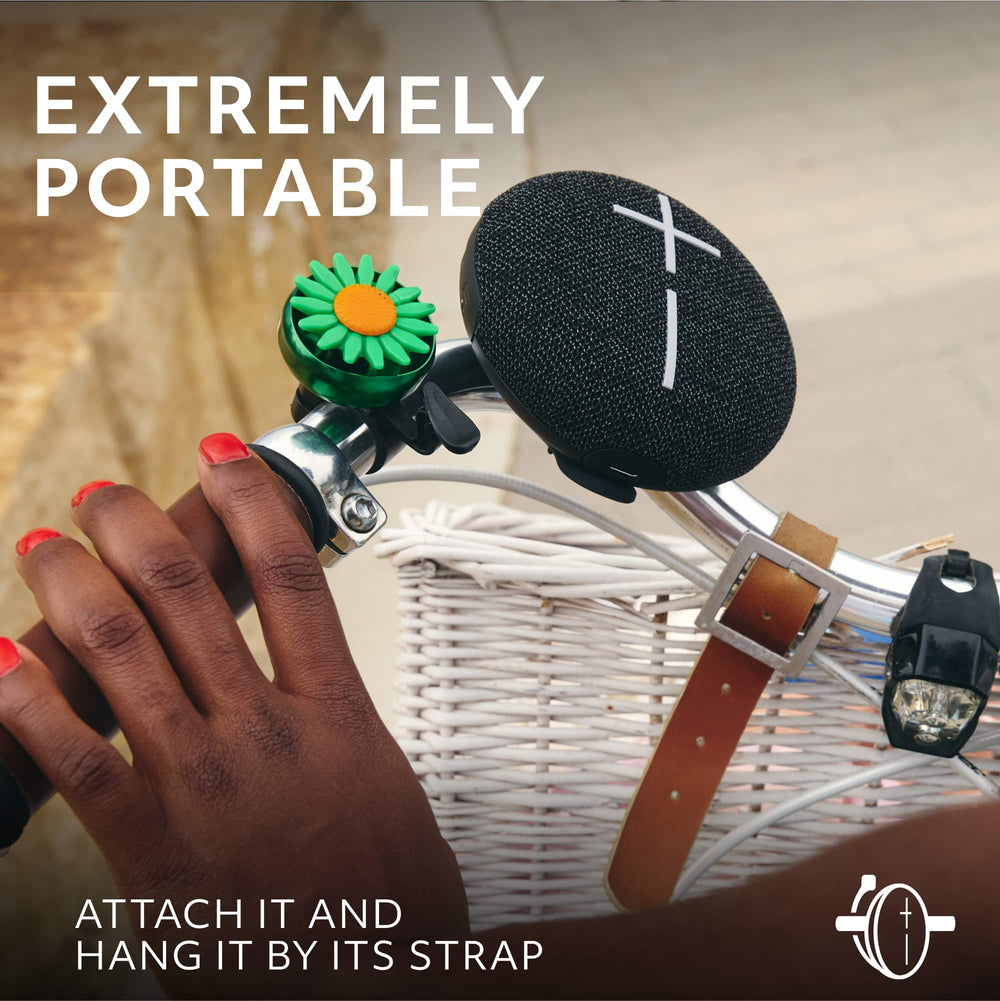Ultimate Ears - MINIROLL Ultra-Portable Waterproof Bluetooth Speaker with 131 ft Range - Gentle Black